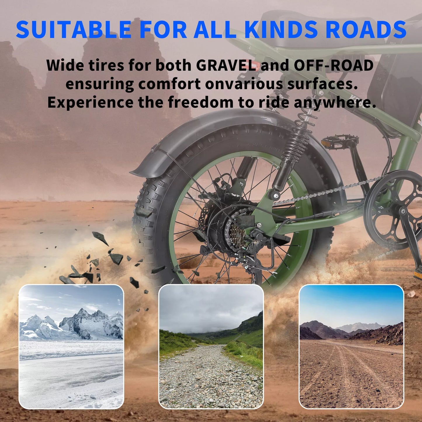 KETELES K880 1000W | Snow bike | moutain bile | desert bike