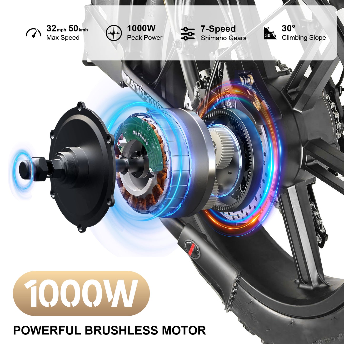 C94 folding electric bike 48v 35AH battery long range