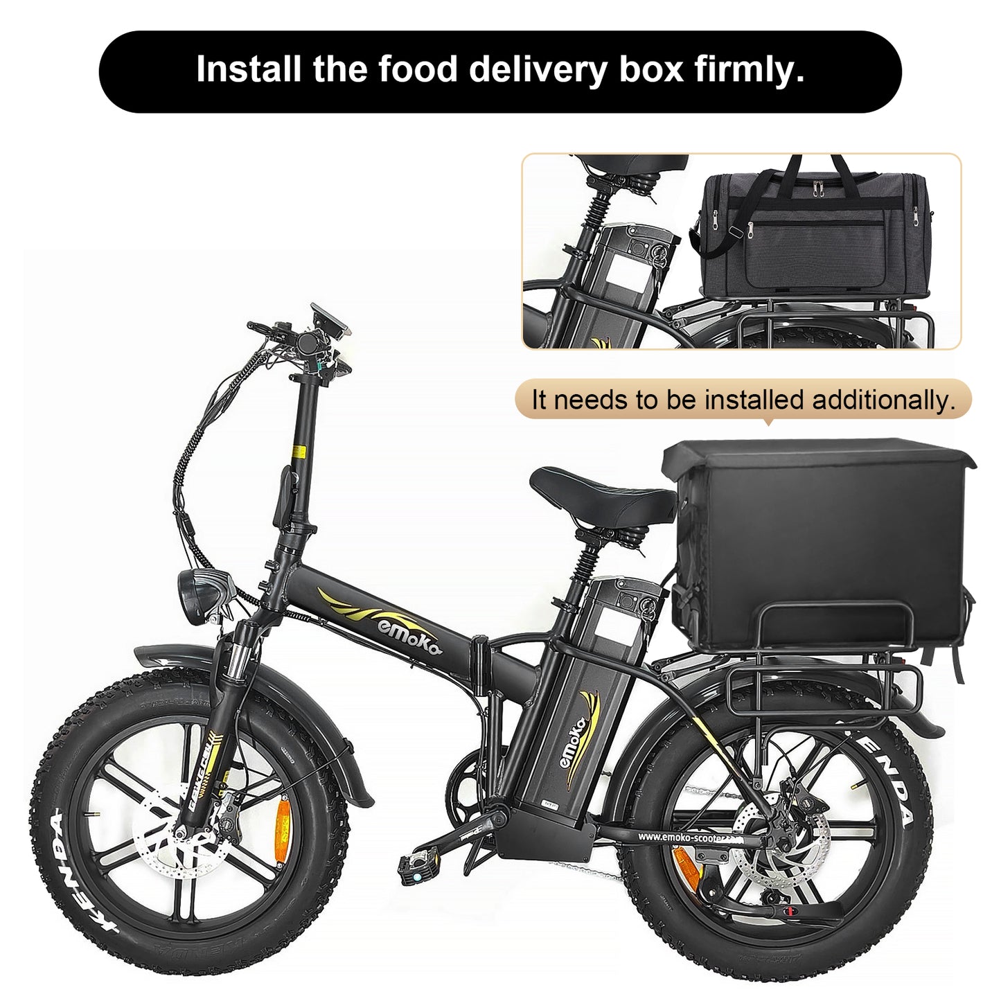 C94 folding electric bike 48v 35AH battery long range